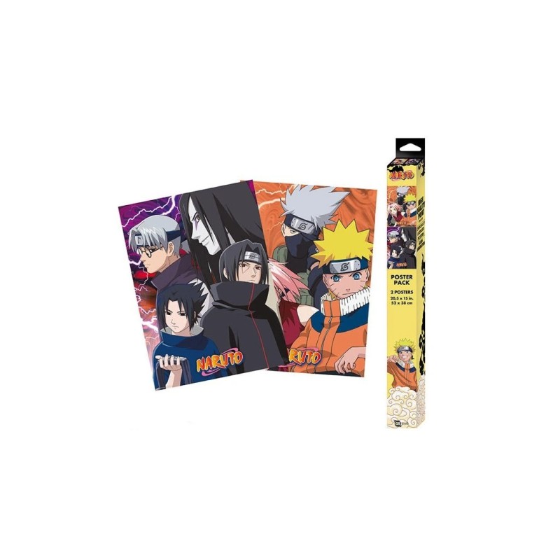 Poster Naruto Set 2 Chibi Ninjas Konoha & Deserteurs(52x38)
