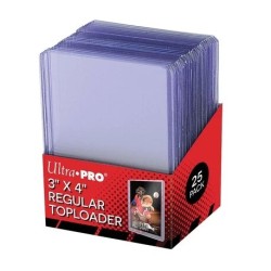 Lot de 25 Toploader Regular Super Clear 35PT - Ultra Pro