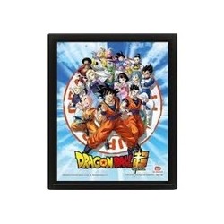 DRAGON BALL Z CADRE 3D LENTICULAIRE 2 GOKU ET THE Z FIGHTERS